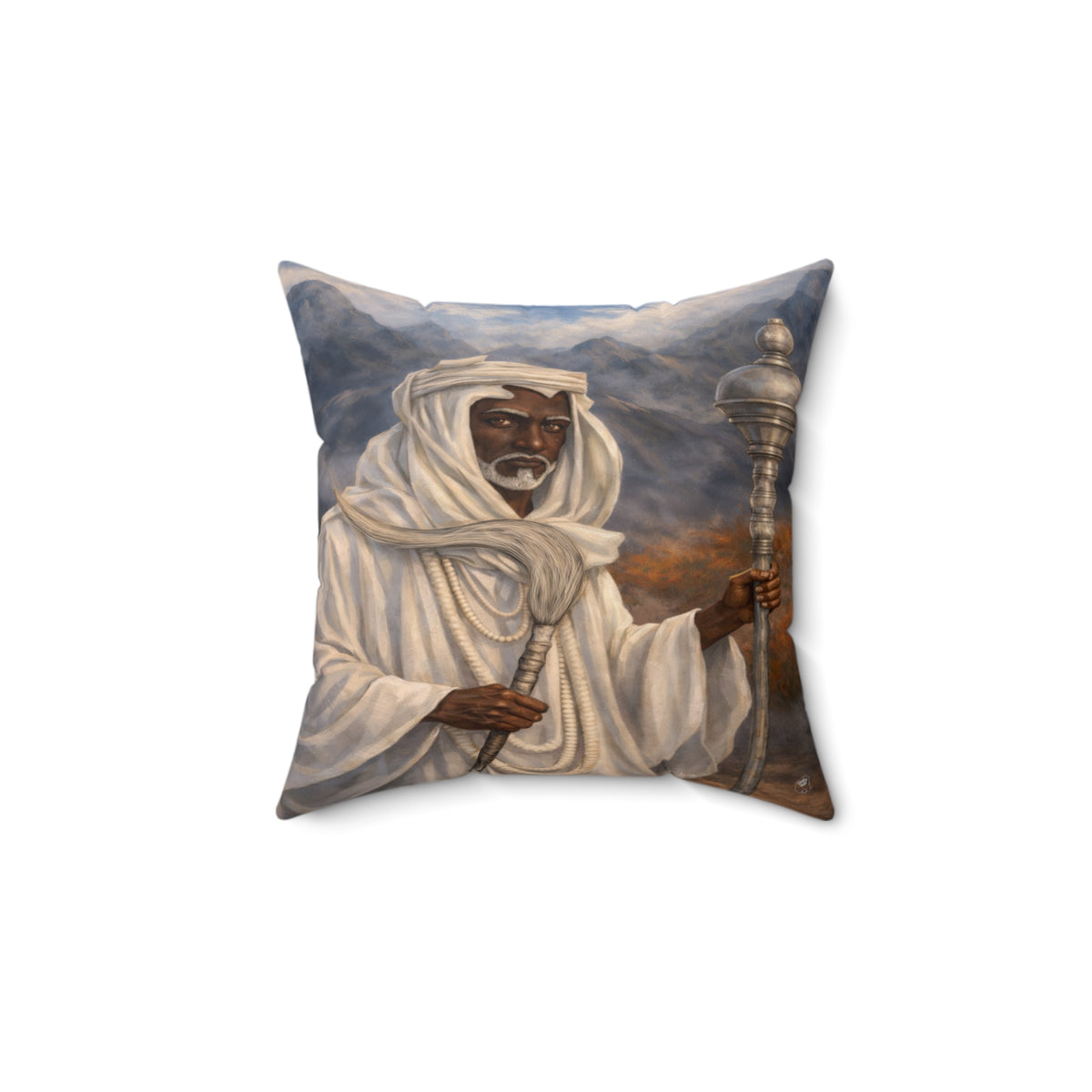 Obatala Throw Pillow
