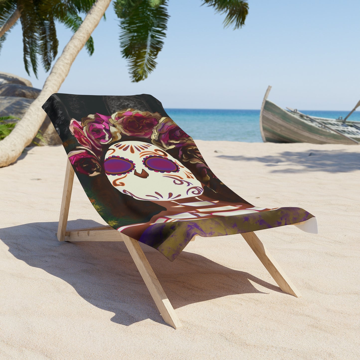 Reina de la Noche Beach Towel