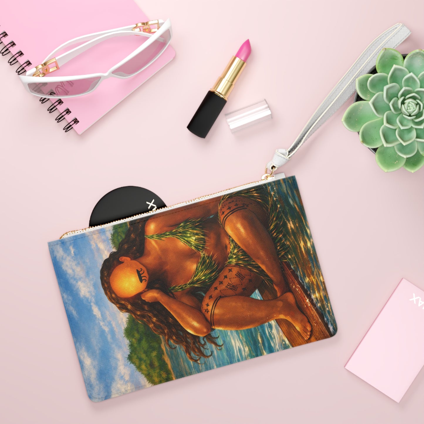 Ancestral Tides Clutch Wristlet