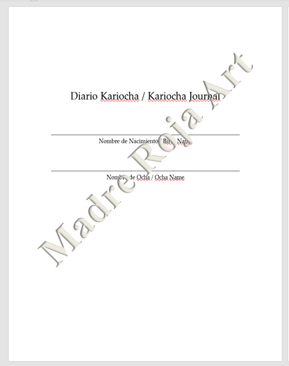 Yemaya Kariocha Journal