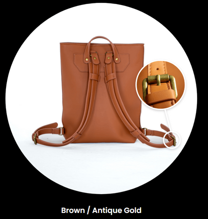 The Keeper Vegan Leather Backpack